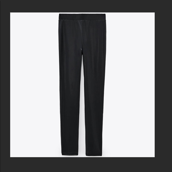 Zara Wax Effect Legging Black - Picture 9 of 9